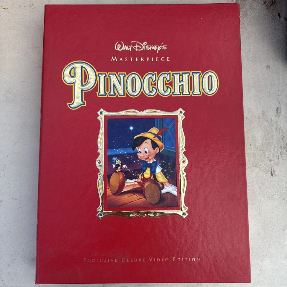 Walt Disney Masterpiece Pinocchio VHS Exclusive Deluxe Video Edition Foto 1 de 1