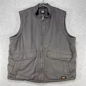 Timberland Pro Rain Repel ThermoLite Vest Mens XXL Gray Insulated Workwear - Picture 1 of 13