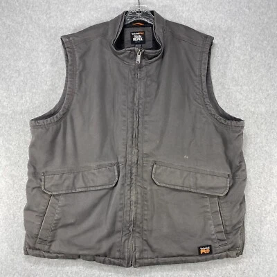Timberland Pro Rain Repel ThermoLite Vest Mens XXL Gray Insulated Workwear - Image 1 of 4