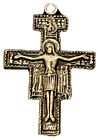 Vintage Catholic San Damiano Silver Tone Crucifix