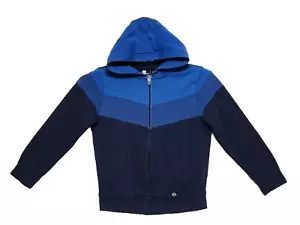 Boys Xersion Hooded Zip-Up Jacket with Pockets Size 8 Tri-Colored BlueActivewear - Picture 1 of 12
