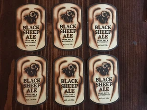 6 Black Sheep Ale Coasters - Picture 1 of 3