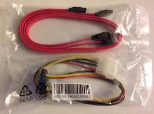 NEW ASUS OEM SATA CABLE(X2) & SATA TO POWER CONNECTOR CABLE - P/N:14G000100925 - Picture 1 of 3