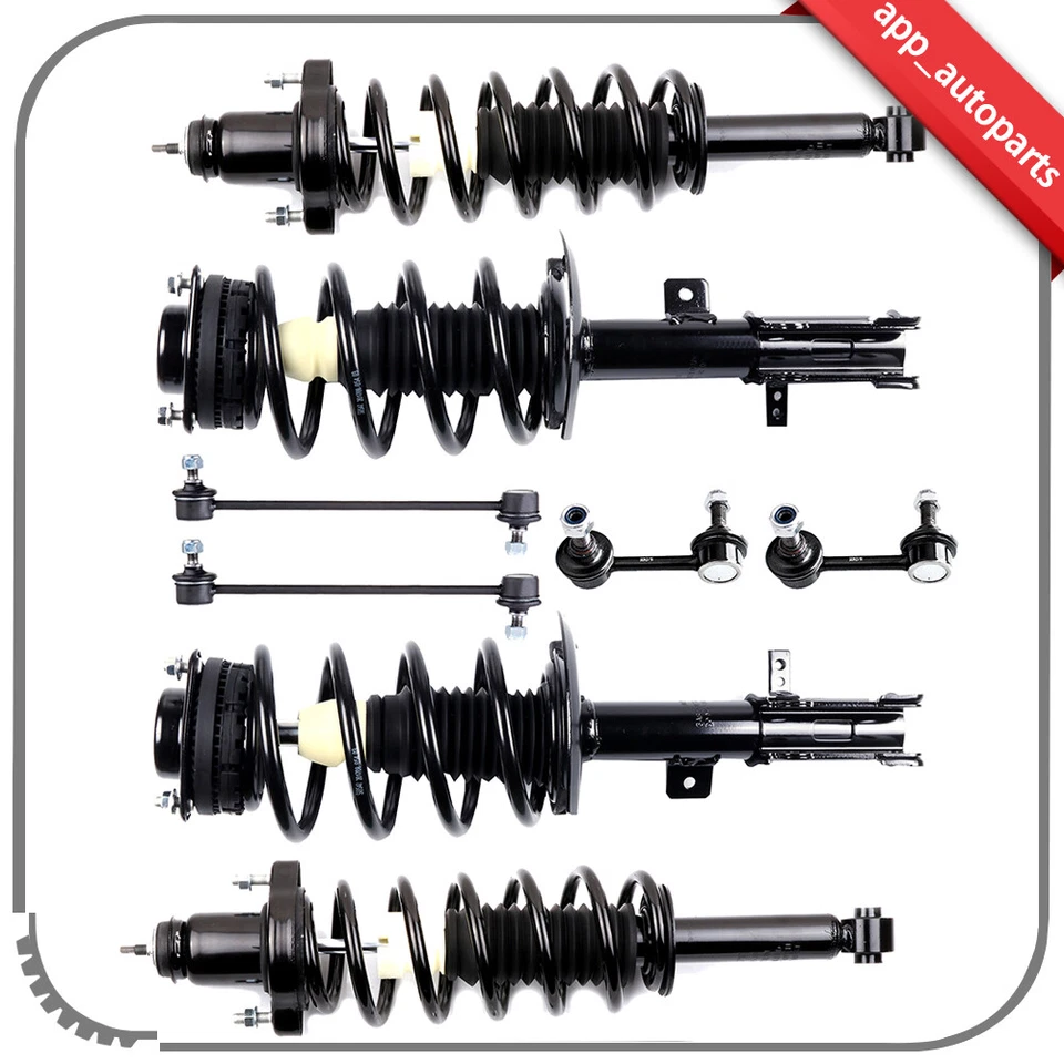 Complete Front Rear Struts Sway Bar End Links For Chrysler Sebring Dodge Avenger - Image 1 of 4