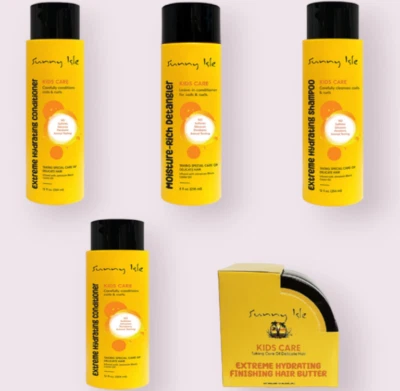 Sunny Isle Kinder Pflege & Feuchtigkeitsspendende Haarbutter/Shampoo/Conditioner/Entwirrer/Sets UK