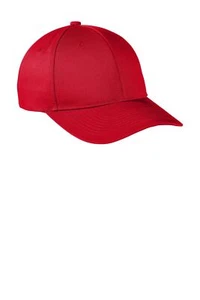 Port Authority Men's Cotton/Polyester Snapback Fine Twill Cap Hat C801 - Picture 1 of 15
