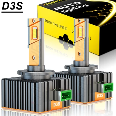 D3S LED Headlight Bulbs HID Xenon Conversion For Lincoln Continental 2017-2020 - Image 1 of 4