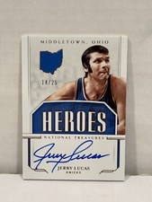 2018-19 Panini National Treasures Hometown Heroes Bronze Jerry Lucas auto/25