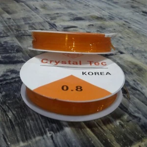 Elastic Crystal Thread, 0.8mm, 6mtr, Light Orange, Free Post OZ Seller - Picture 1 of 1