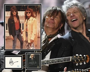 BON JOVI SIGNED PHOTO MOUNT RICHIE AND JON, ALSO RICHIE ACOA - Foto 1 di 1