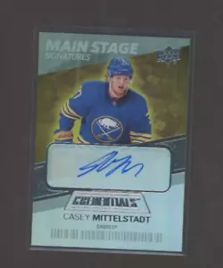 2021-22 Upper Deck Credentials Main Stage Signatures Gold Casey Mittelstadt - Bild 1 von 1