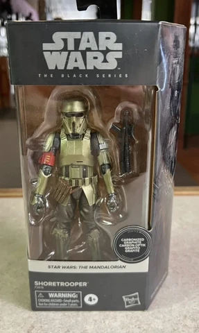 Star Wars Black Series 6" Figure NIP - Mandalorian Carbonized SHORETROOPER Cover
