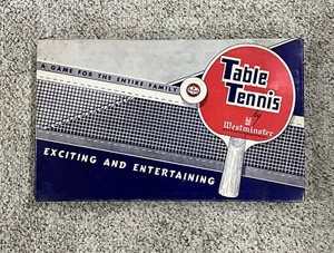 Vintage Westminster Sports Table Tennis Set 3 Ply- 4 Paddles Net Balls, Mint NOS - Picture 1 of 14