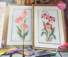 Sue Page Delicate Tulips & Orchids design Cross stitch chart Only /927