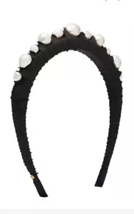 💜💜💜 Mimco New Lustre $129 Pearl Fascinator Races Wedding Headband Hair Clip - Bild 1 von 12