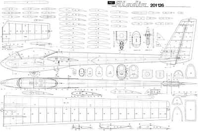 Schuco Hegi Aladin glider plan set - Image 1 of 3