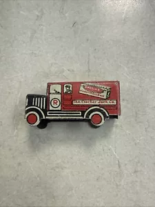 Vintage 1930er Cracker Jack 2,5" Blech Angelus Marshmallows Lieferwagen LKW - Bild 1 von 7