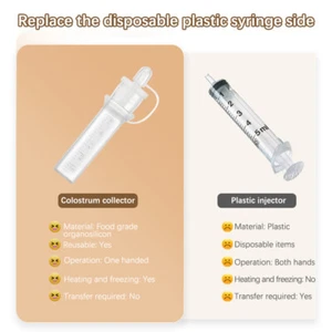 Colostrum Collector Breast Milk Collection Baby Feeding And Medicine Reusable+ - Picture 1 of 11