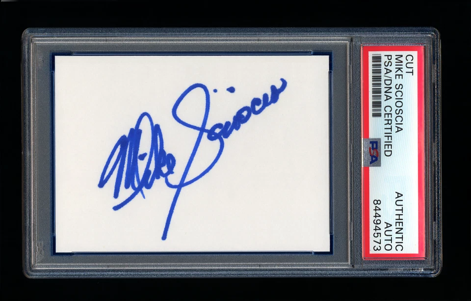 MIKE SCIOSCIA SIGNED MINT CUT PSA/DNA DODGERS 1981 1988 WSC VINTAGE AUTOGRAPHED - Image 1 of 1