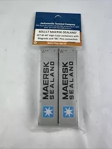 N Jacksonville Terminal 405117 Maersk Sealand 40’ High Cube Container (2)pcs - Picture 1 of 7