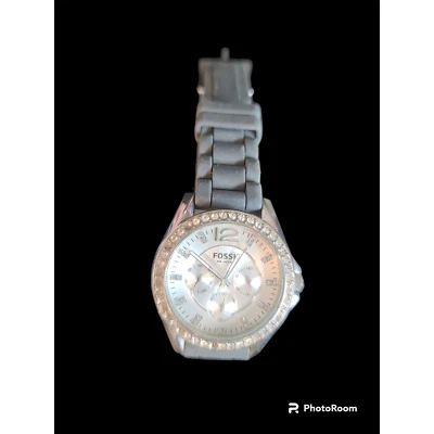 Reloj de silicona gris fósil  Foto 1 de 4