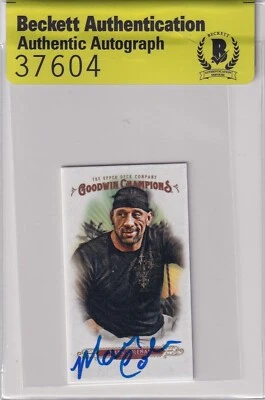 Mark Coleman Signed 2018 Upper Deck Goodwin Champions Mini Card #8 BAS COA UFC - Image 1 of 4