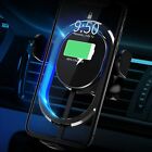 Wireless Car Charger, Portable Mini Metal 15W Fast Wireless Charge, Automatic