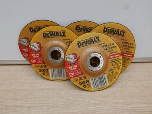 5 X DISCHI SMERIGLIATRICE ANGOLARE TAGLIO METALLO DEWALT DT43911 125mm X 3mm DPC - Foto 1 di 1
