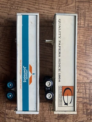 Remolques de metal vintage para camiones de juguete de Winross - HOWARD JOHNSONS + P.H. FELTER LISO Foto 1 de 4
