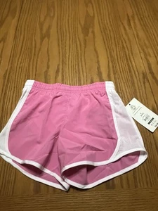 NWT S (6-6X) girls Athletic Works Pink Running/ Activewear Shorts With Liner - Picture 1 of 17