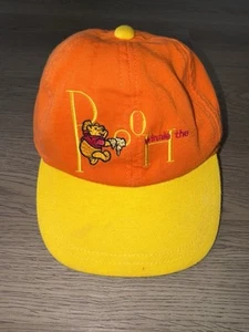 Rare Vintage 90’s Orange and Yellow Winnie the Pooh Disney Kids Hat-6-12 months - Picture 1 of 10