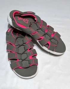 Ryka Bungee Sport Sandal Misty - Grey/Hot Pink - sz 10 W - Picture 1 of 11