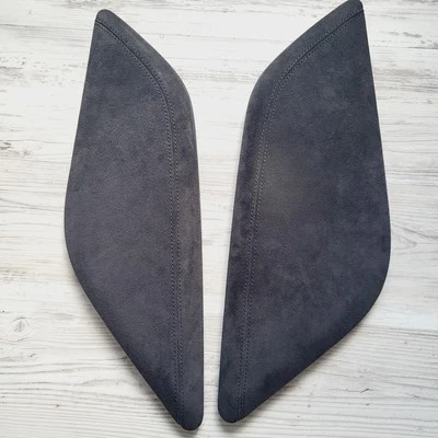 💥2016 AUDI S6 C7 OEM ALCANTARA GAMUZA CONSOLA CENTRAL RODILLERA JUEGO DE PANEL DE AJUSTE Foto 1 de 4