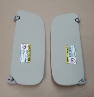 94-01 Dodge Ram 1500 2500 3500 tela izquierda derecha parasol parasol con clips OEM Foto 1 de 4