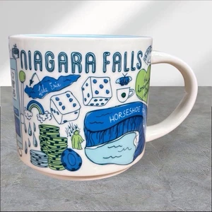 Starbucks Niagara Falls Been There Series 2019 Coffee Mug 14 oz Ceramic Blue - Picture 1 of 6