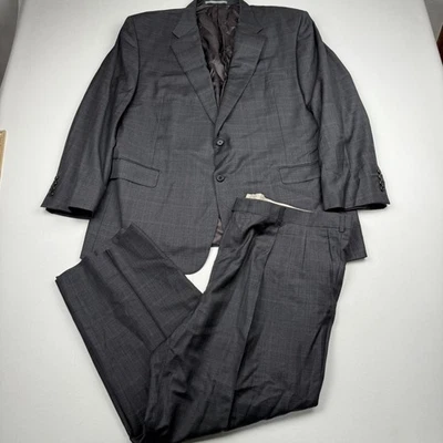 Hickey Freeman Suit Mens 48 Regular Gray Wool Blazer Pants Set Loro Piana Italy - Image 1 of 4