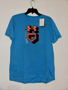 Boys blue under armour logo t-shirt size XL nwt - Picture 1 of 2