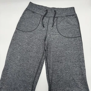 Lululemon Gr. 6 Wide Leg Crop Spa Hose Melierter Kern Dunkelgrau Retreat Yourself - Bild 1 von 13