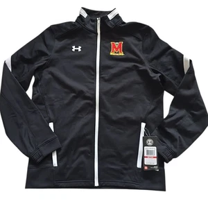Under Armour Damenjacke schwarz Maryland Loose Fit Full Zip Gr. XS - Bild 1 von 10