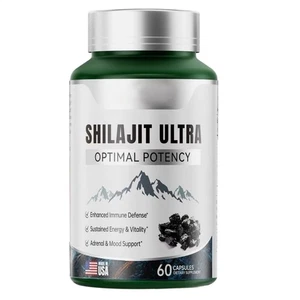Nuevo Shilajit Potencia Ultra Óptima, Extracto de Shilajit con L-Arginina 60CT - Imagen 1 de 12