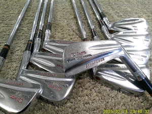 1969 Wilson Staff Dynapower Bullet Back Irons 2-PW Stiff - Picture 1 of 14