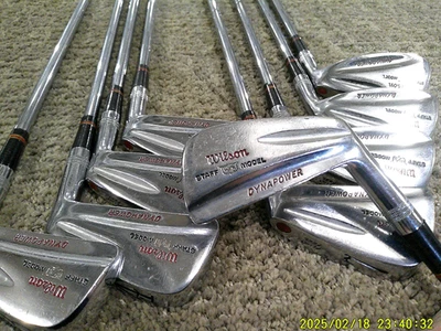1969 Wilson Staff Dynapower Bullet Back Irons 2-PW Stiff - Image 1 of 4