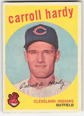 1959 Topps #168 Carroll Hardy Cleveland Indians VGEX 53881 - Image 1 of 2