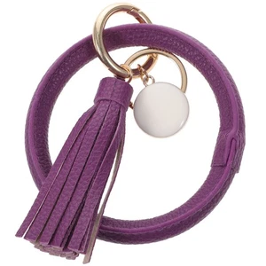 Quaste Armband Schlüsselanhänger rund Kreis Armband Schlüsselring Key Chain - Bild 1 von 12