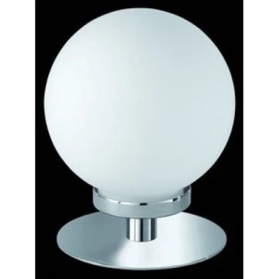 TRIO Lampada da tavolo LED lampada da tavolo lampada da comodino bianca cromata LED intercambiabile