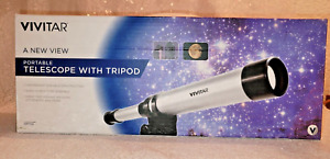Vivitar Portable Telescope with Tripod LIGHTWEIGHT DURABLE ALUMINUM BARREL