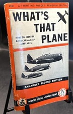 What's That Plane (1943) ~ Infantry Journal ~ Penguin Books ~ P/B ~ Acceptable