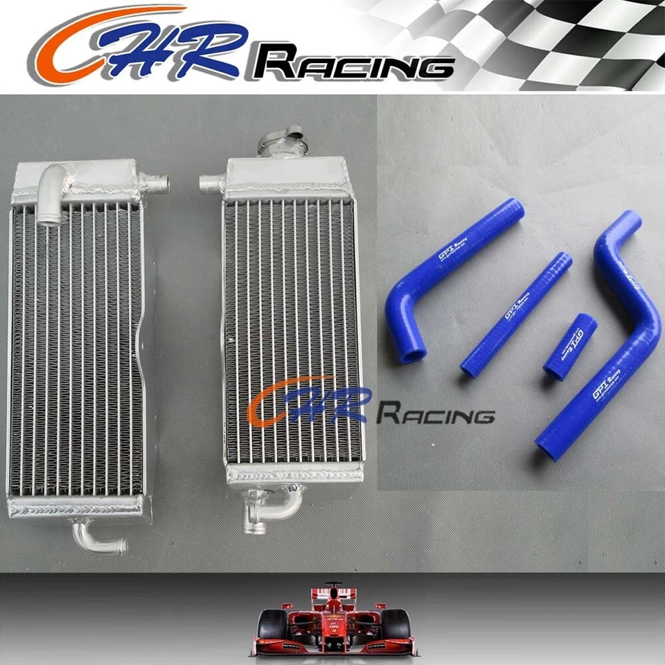 Radiador + manguera de aluminio para Yamaha YZ125 YZ 125 1996-2001 1997 1998 1999 2000 Foto 1 de 4