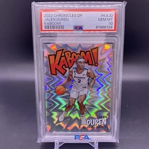 PSA 10! 🚨2022-23 Panini Kaboom! Jalen Duren Detroit Pistons Rookie RC #KA-JD - Picture 1 of 2