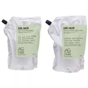 AG Care Curl Fresh Curl Enhancing Shampoo 33 oz & Curl Fresh Coconut Avocado - Picture 1 of 8